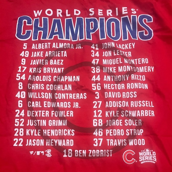 MLB Chicago Cubs 2016 Championship Tee - Picture 4 of 4